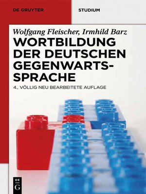 cover image of Wortbildung der deutschen Gegenwartssprache